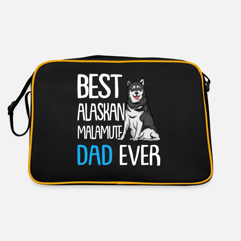 Alaskan Malamute Retro Tasche