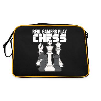 Échecs Proverbes - Sac Retro - noir/or - Dos