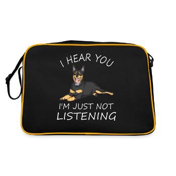 Propriétaires de chiens Kelpie australiens - Sac Retro - noir/or - Dos
