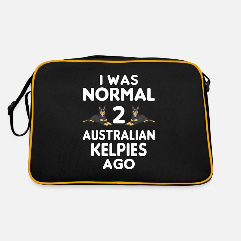 Australian Kelpie Hundebesitzer Retro Tasche