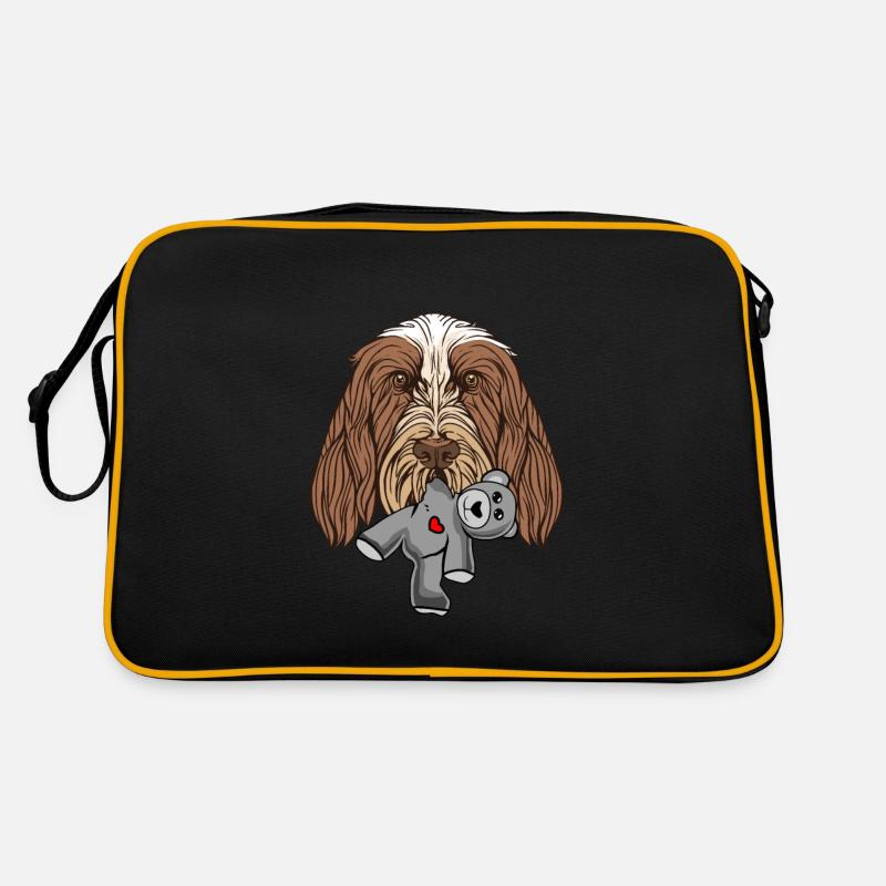 Spinone Stofftier Retro Tasche