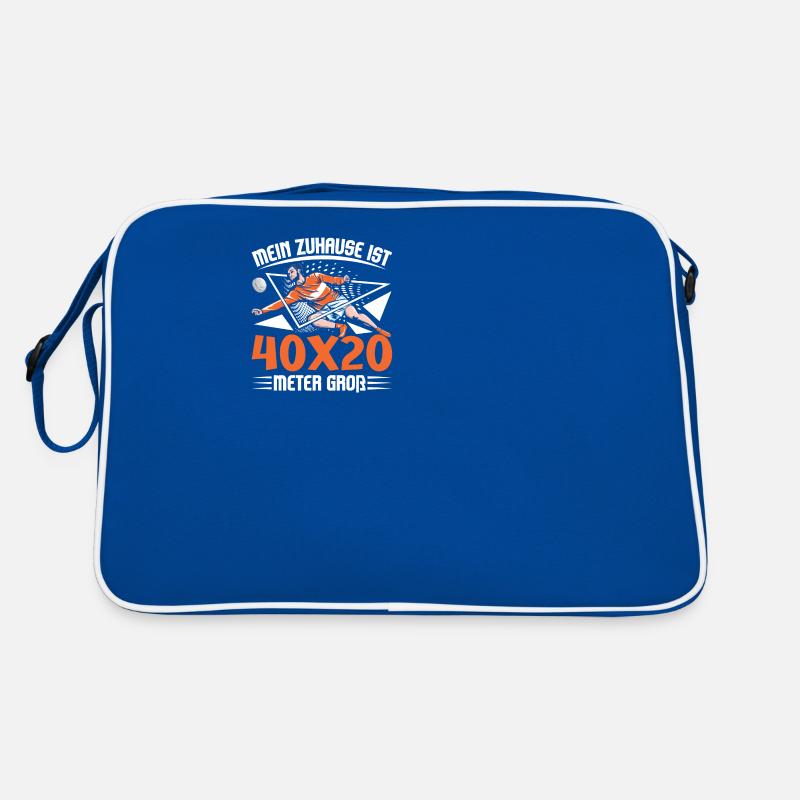 Zuhause 40x20 Meter groß Hallensaison | Faustball Retro Tasche