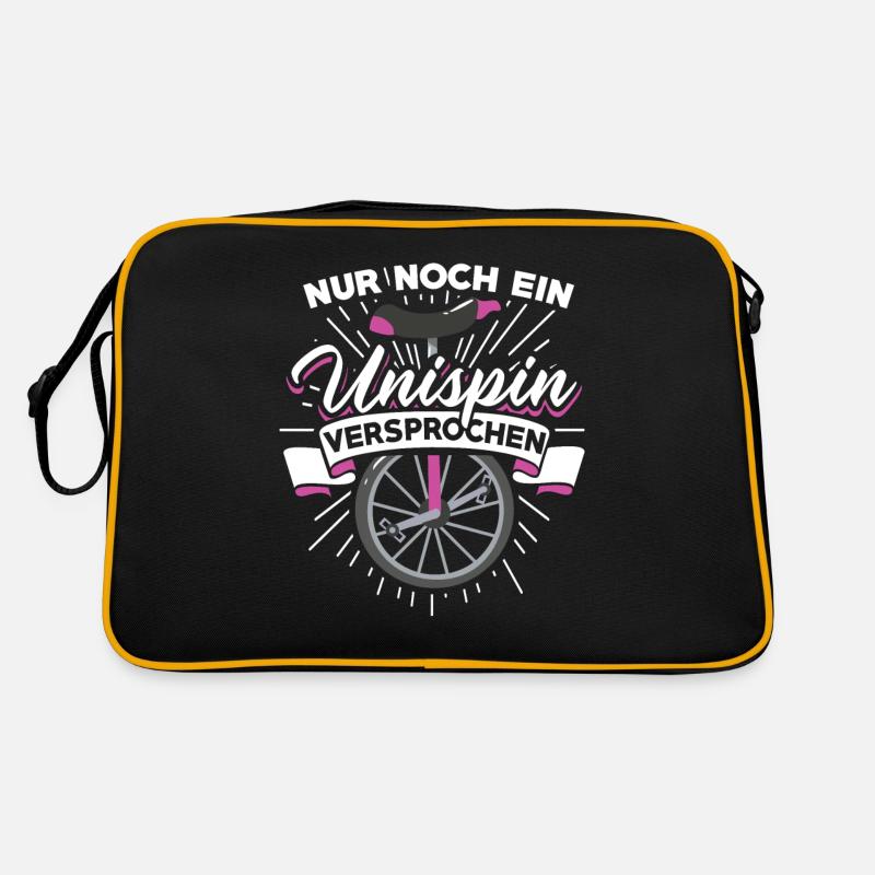 Nur noch ein Unispin versprochen Hochrad Einrad Retro Tasche