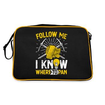Gold Flooding Gold Mining - Retro Bag - black/gold - Back