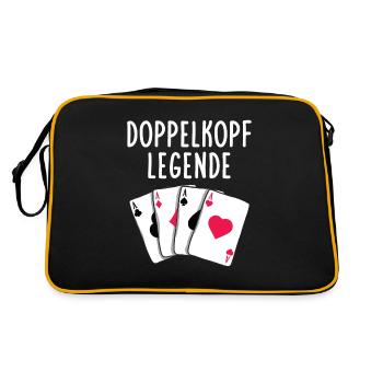 Double-headed Legend Playing Cards - Retro Bag - black/gold - Back