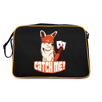 Catch Me Fox caught double head - Retro Bag - black/gold - Back
