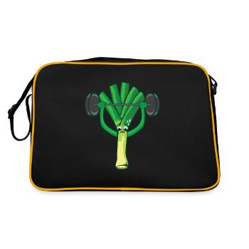 Leek - Retro Bag - black/gold - Back