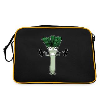 Leek - Retro Bag - black/gold - Back
