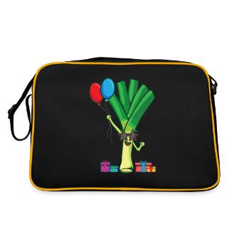 Leek - Retro Bag - black/gold - Back