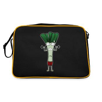 Leek - Retro Bag - black/gold - Back