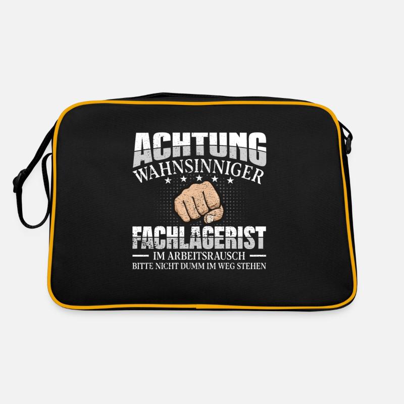 Fachlagerist - Retro Tasche - Schwarz/Gold