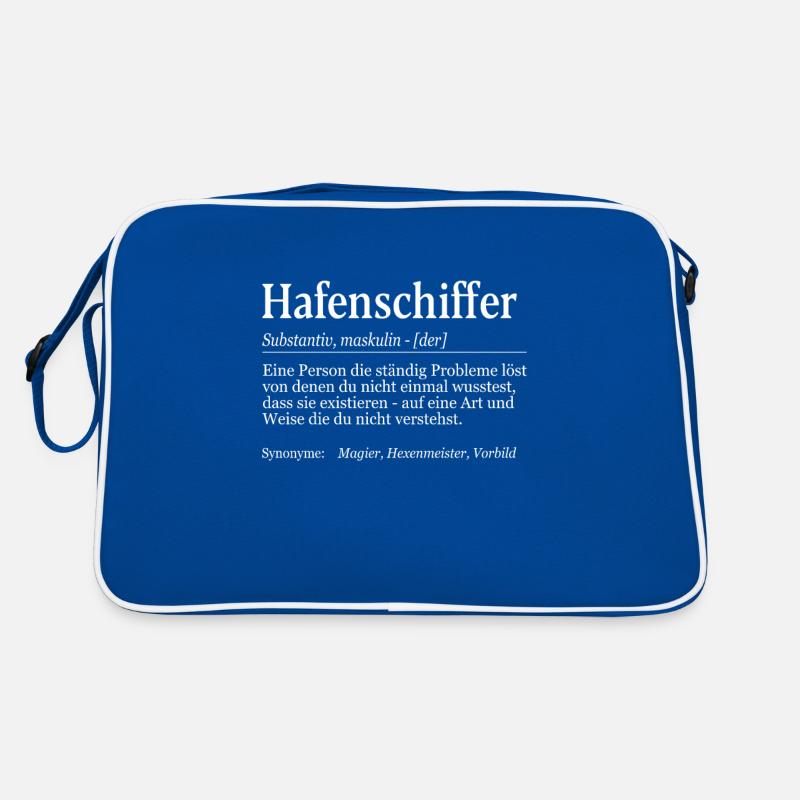 Hafenschiffer Definition Retro Tasche