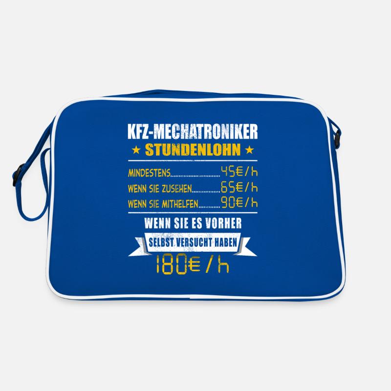KFZ-Mechatroniker Stundenlohn Mechanik Retro Tasche