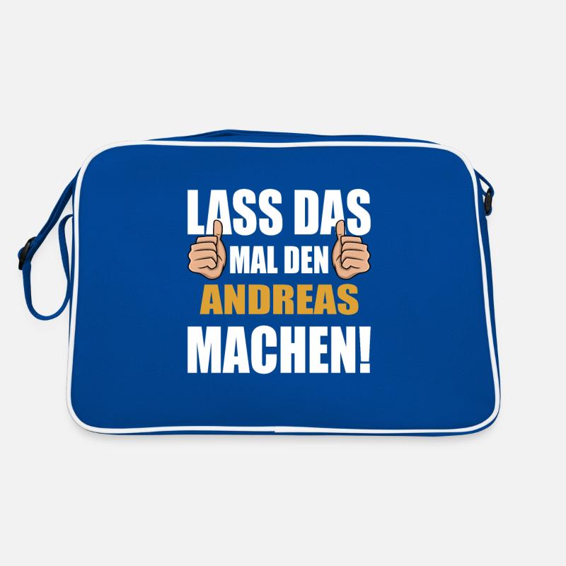 Lass das mal den Andreas machen Retro Tasche