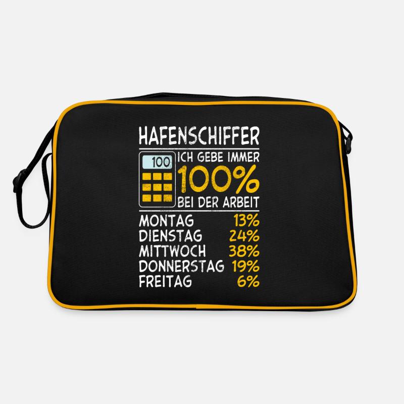 Hafenschiffer Immer 100% Retro Tasche
