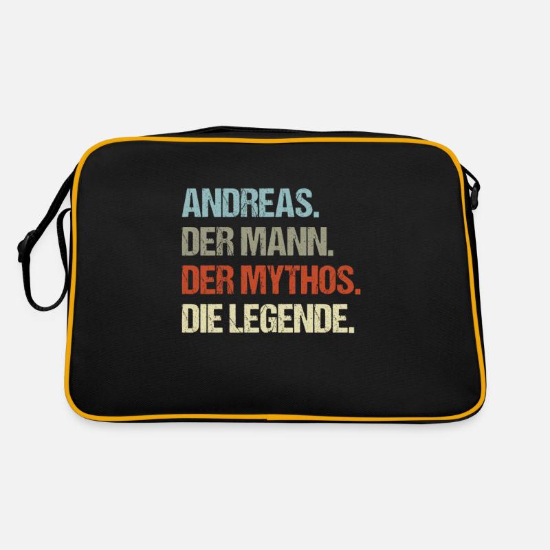 Andreas der Mann der Mythos die Legende Retro Tasche