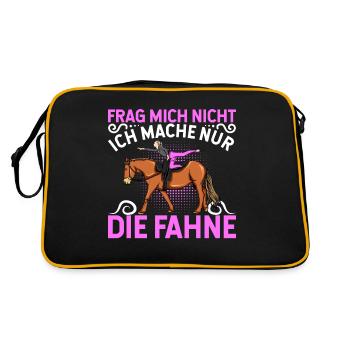 Voltigieren - Retro Tasche - Schwarz/Gold - Hinten