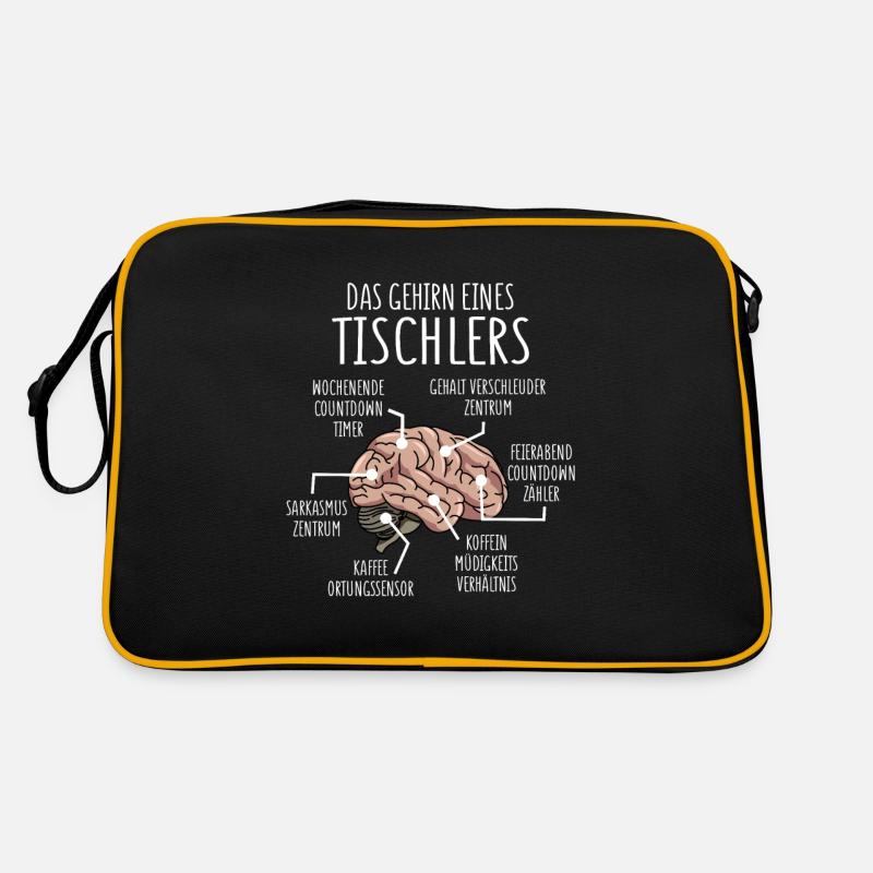 Tischler Anatomie Gehirn Zimmerer Retro Tasche