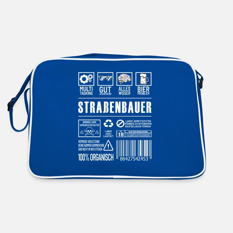 Straßenbauer Retro Tasche