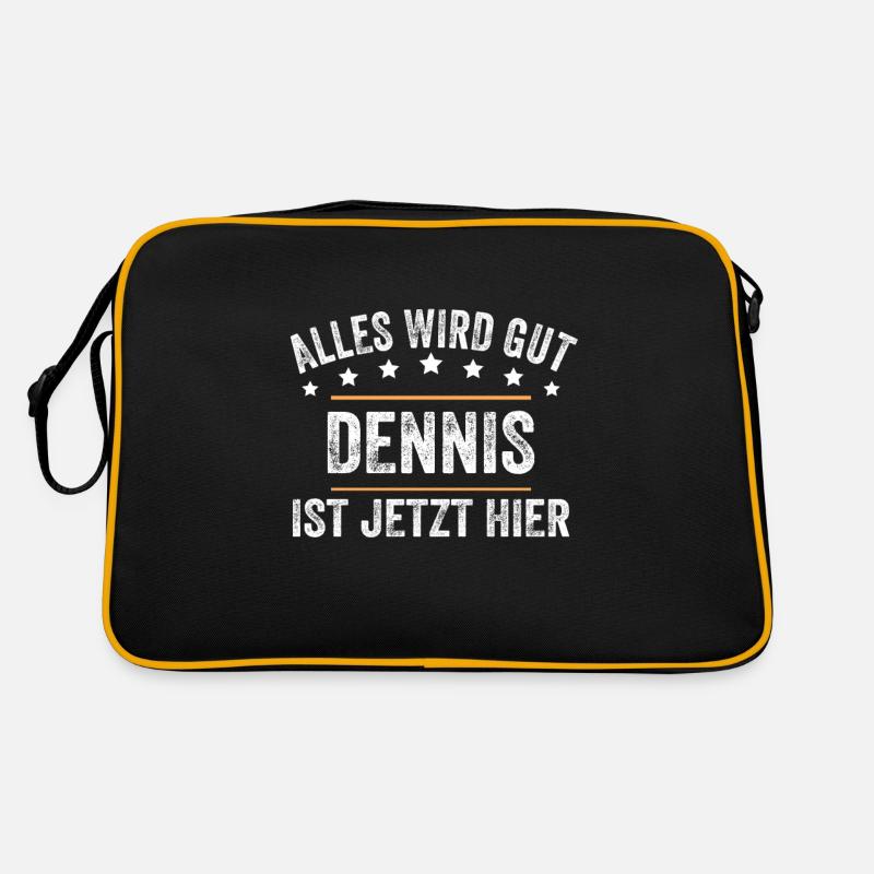 Dennis Vorname Name Geburtstag Retro Tasche