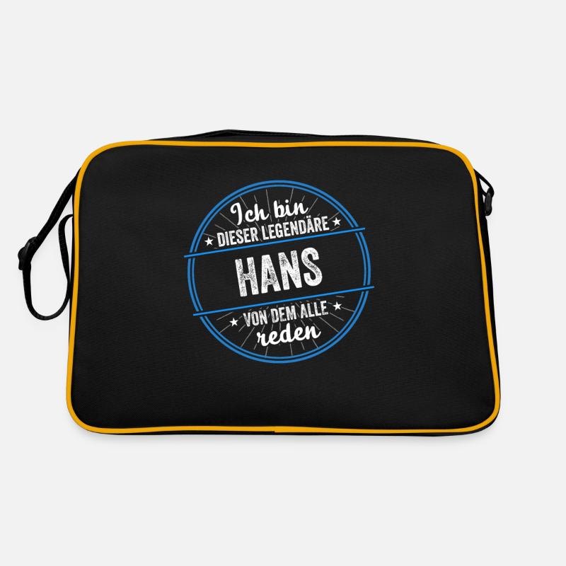 Ich bin dieser legendärer Hans Name Retro Tasche