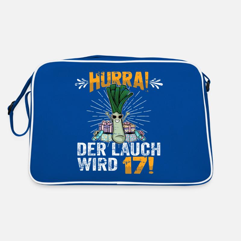 Hurra der Lauch wird 17 Retro Tasche