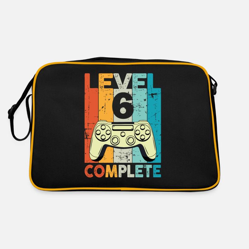 Level 6 Complete Gaming Geburtstag Retro Tasche