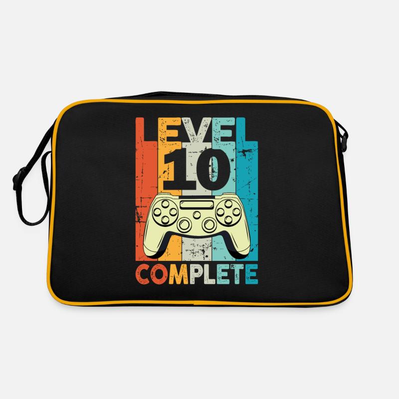Level 10 Complete Gaming Geburtstag Retro Tasche