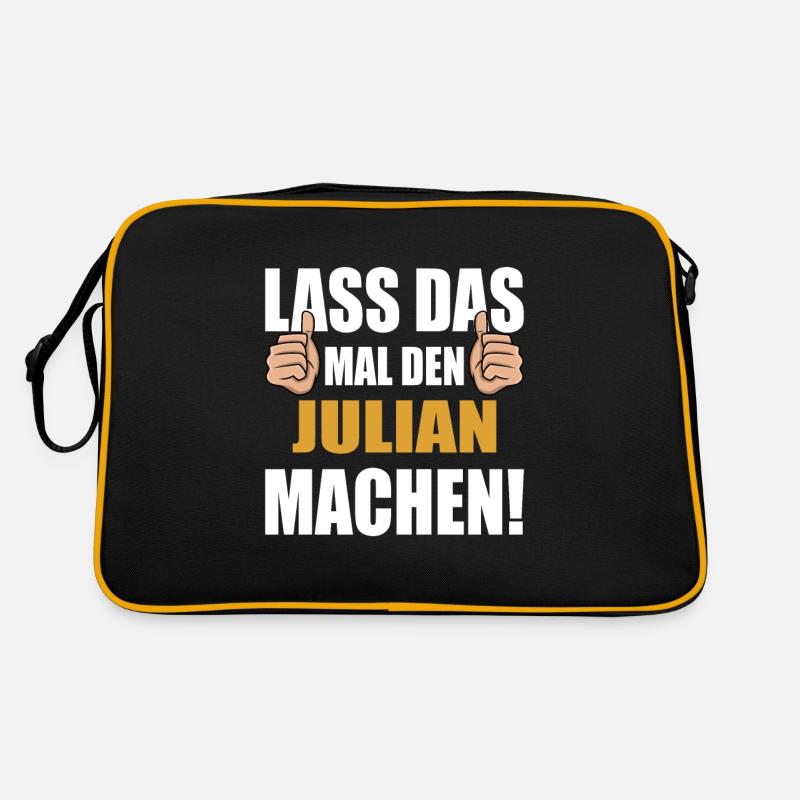 Lass das mal den Julian machen Retro Tasche