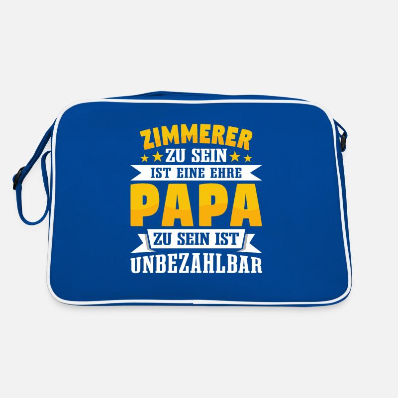 Zimmerer Papa Vatertag Retro Tasche