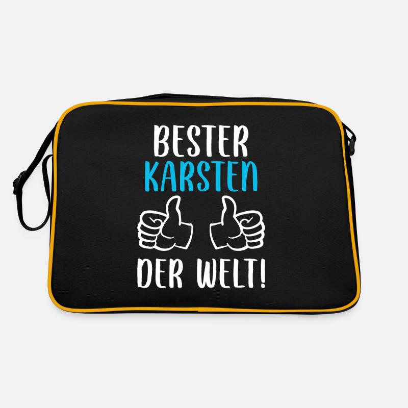 Karsten Vorname Name Geburtstag Retro Tasche
