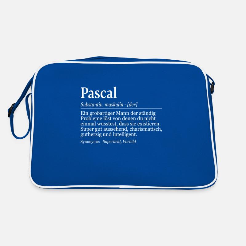 Pascal Definition Namenstag Geburtstag Name Retro Tasche