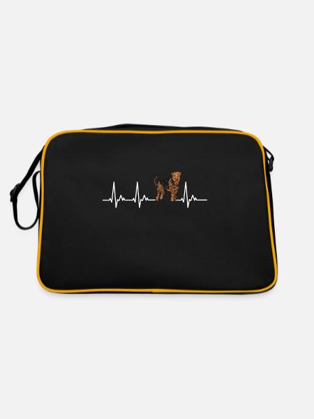 Airedale Terrier Gift Chiens - Sac Retro - noir/or - Dos