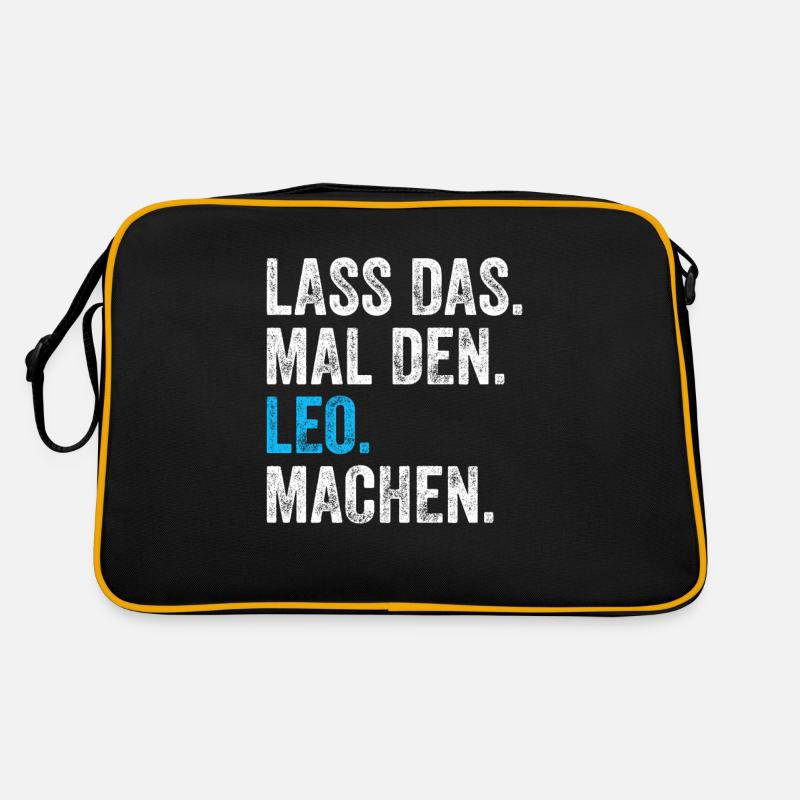 Lass das mal den Leo machen Name Retro Tasche