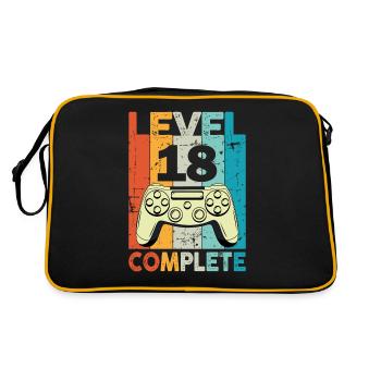 Level 18 Complete Gaming Birthday - Retro Bag - black/gold - Back