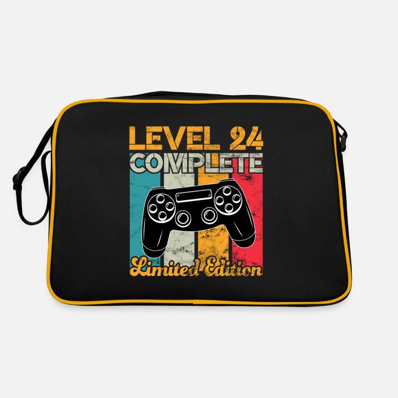 Level 24 complete Gaming Geburtstag Retro Tasche