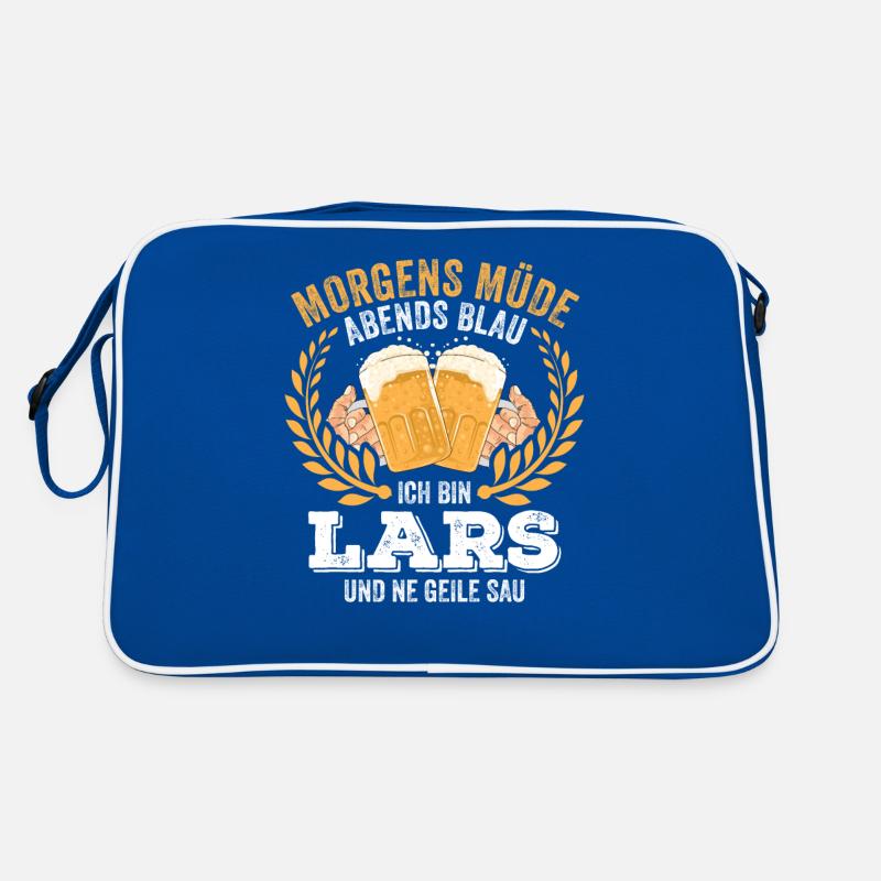 Lars Vorname Name Geburtstag Bier saufen Retro Tasche