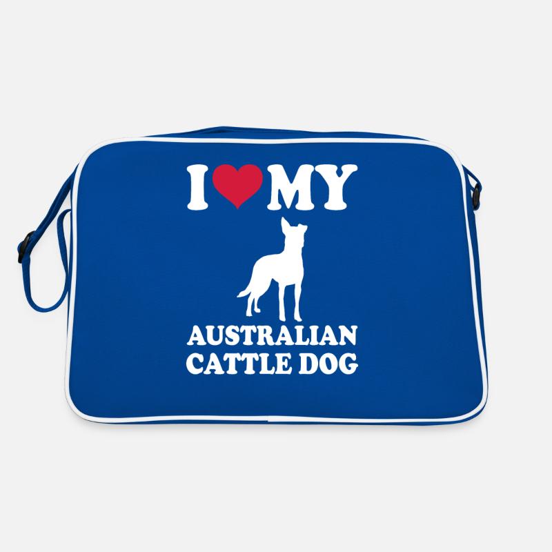 Australian Cattle Dog Geschenk Hunde Retro Tasche