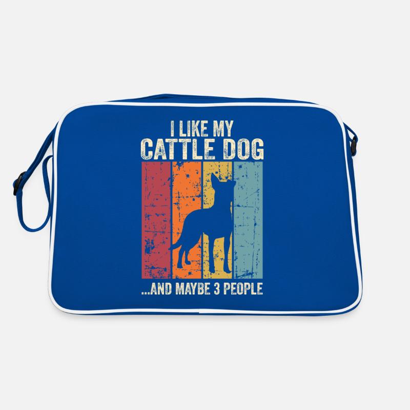 Australian Cattle Dog Geschenk Hunde Retro Tasche