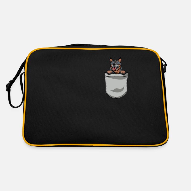 Australian Cattle Dog Geschenk Hunde Retro Tasche
