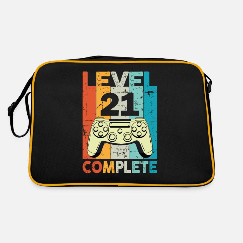 Level 21 Complete Gaming Geburtstag Retro Tasche