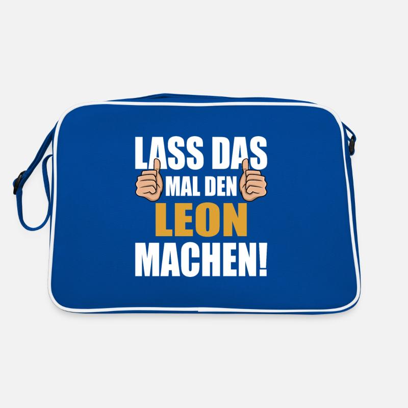 Lass das mal den Leon machen Retro Tasche
