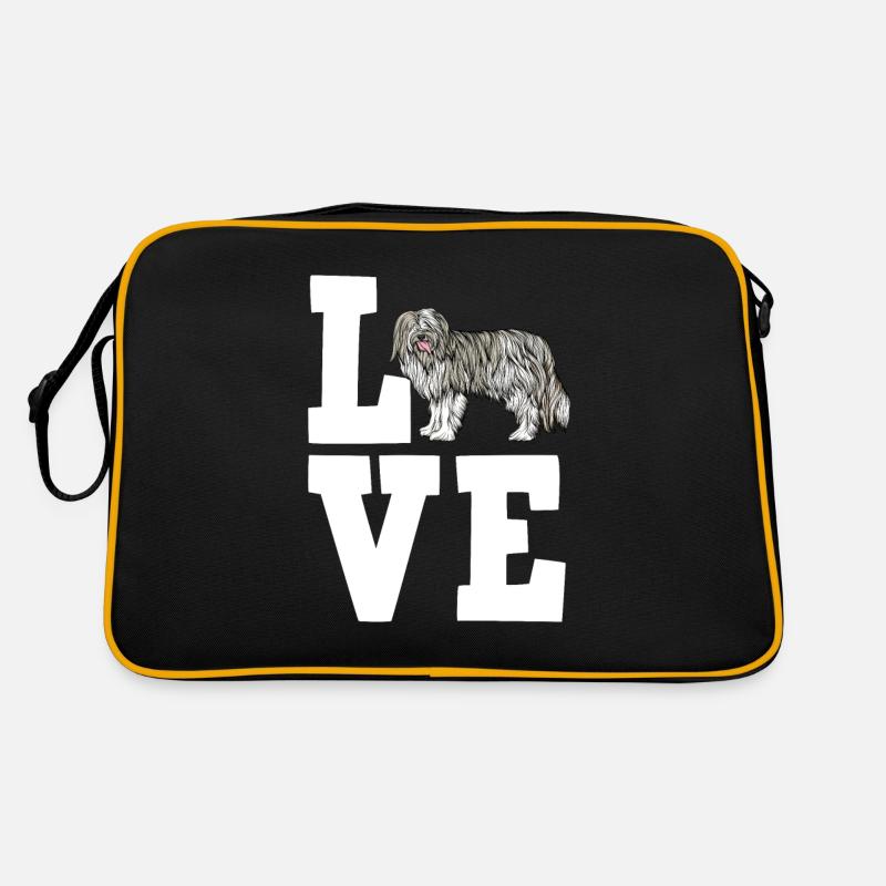 Bearded Collie Gift Dogs Retro Bag