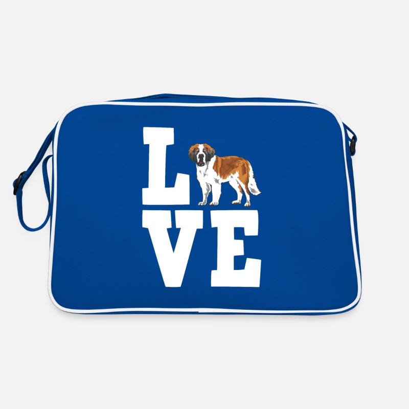 Bernhardiner Geschenk Hunde Retro Tasche