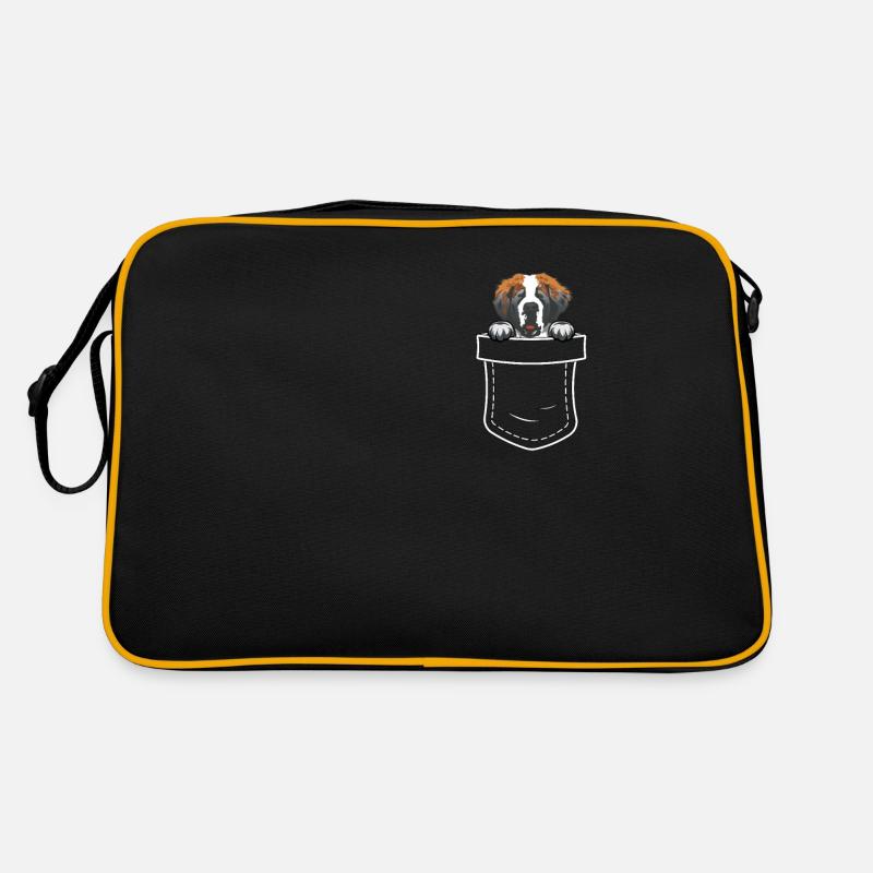 Bernhardiner Geschenk Hunde Retro Tasche