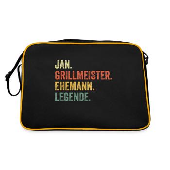 Jan Grillmeister Mari Prénom Grilling - Sac Retro - noir/or - Dos