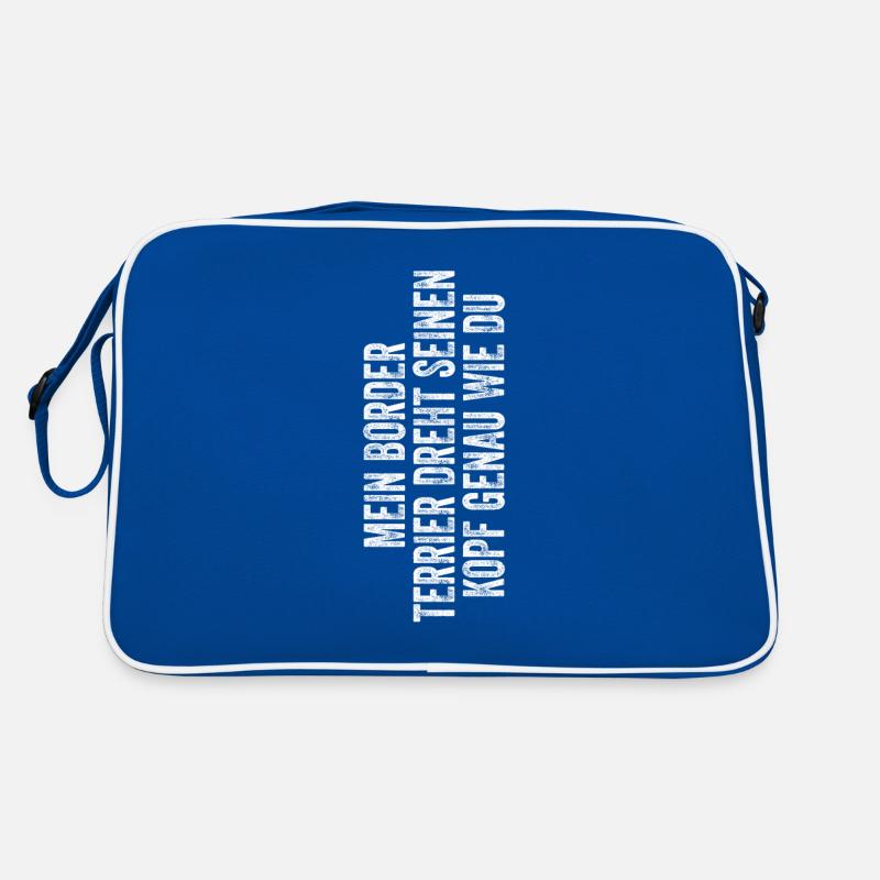 Border Terrier Geschenk Hunde Retro Tasche