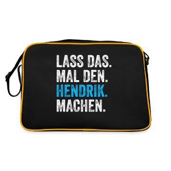 Let the Hendrik do that name - Retro Bag - black/gold - Back