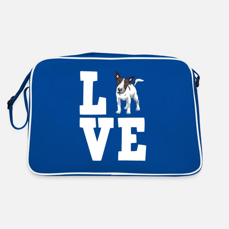 Bullterrier Geschenk Hunde Retro Tasche