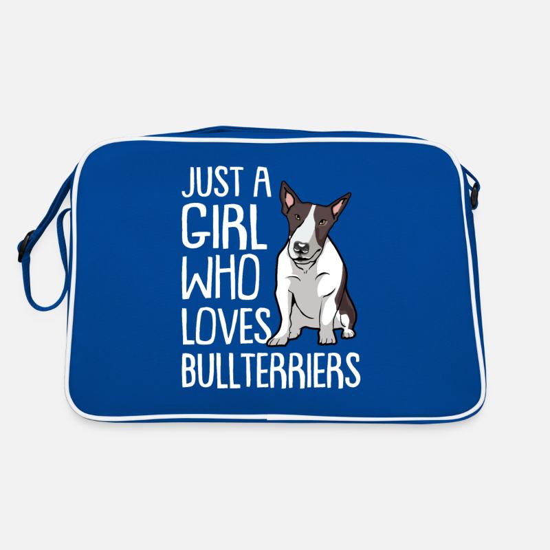 Bullterrier Geschenk Hunde Retro Tasche
